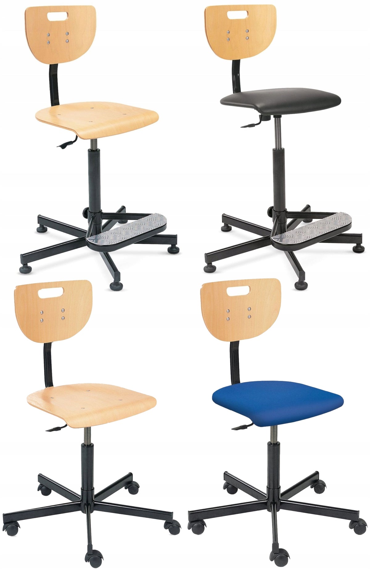 Rotary stool on wheels WEREK ST26 Nowy Styl Packaging status original