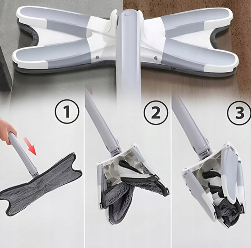 Rotating Flat Floor Washing Mop with Squeezer Modern Comfortable Brand no brand