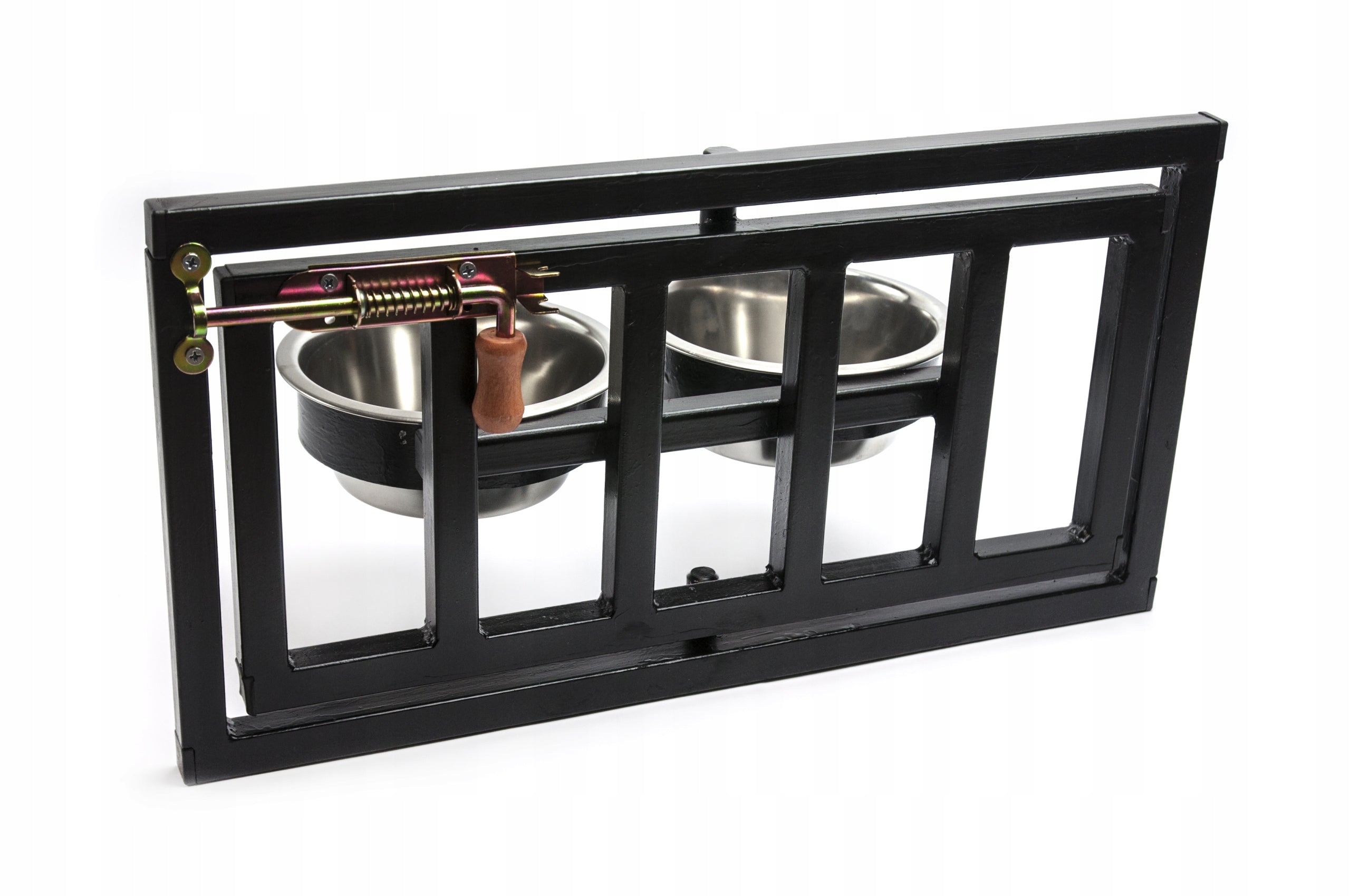 Rotating dog feeder for a playpen, 2 bowls x 0.9 l Capacity 0.9 l