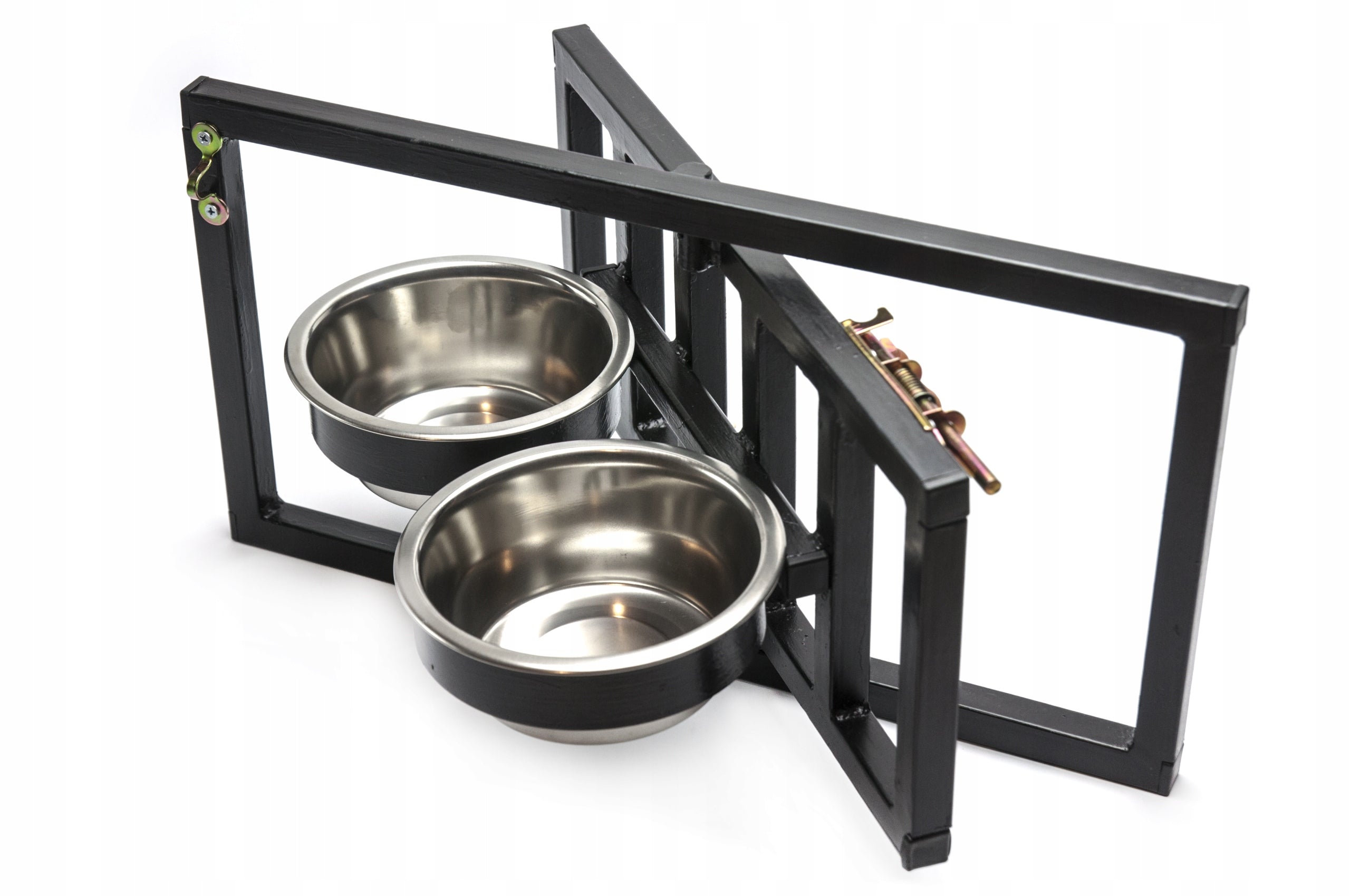 Rotating dog feeder for a playpen, 2 bowls x 0.9 l