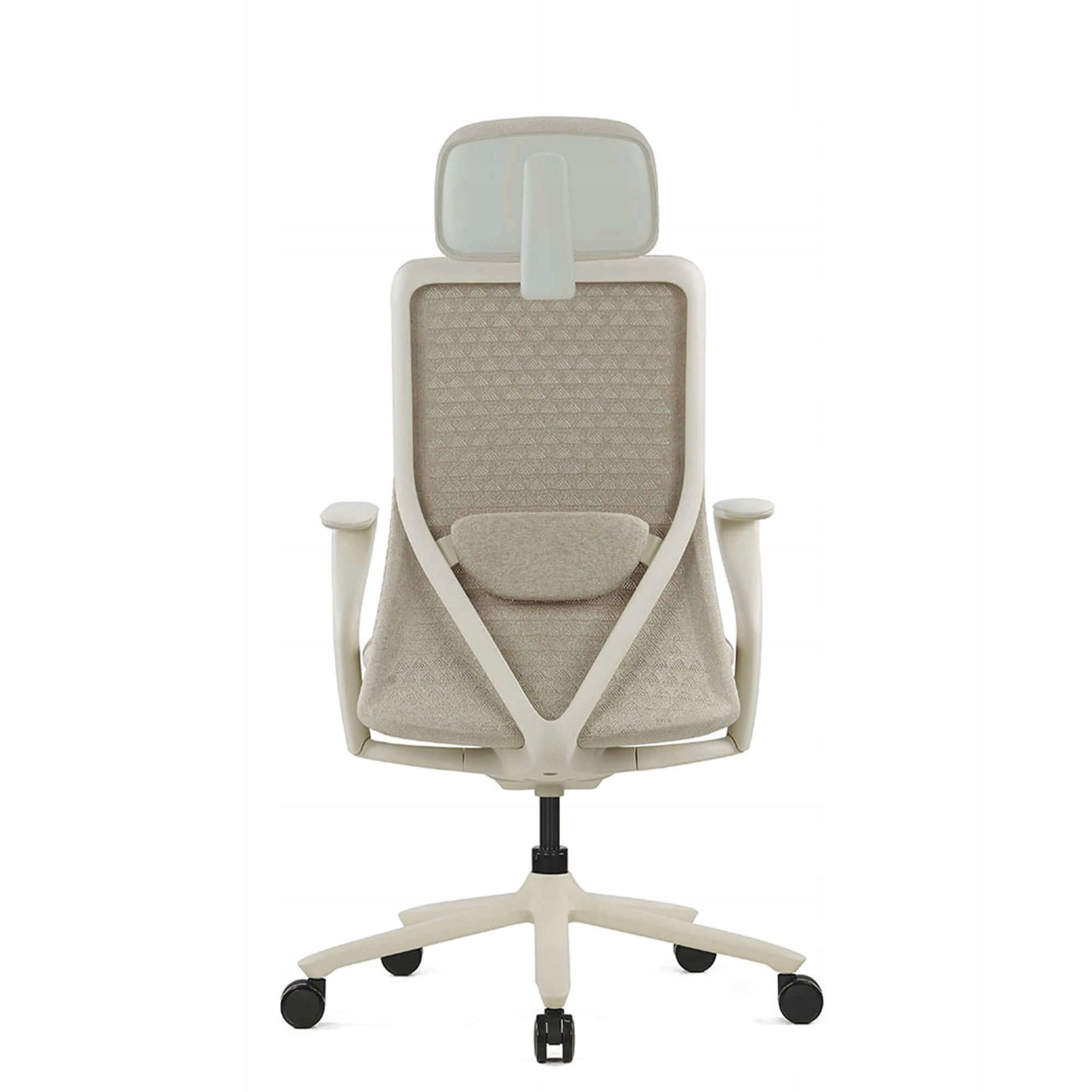 Rotating office chair Polka beige fabric 3D house EAN (GTIN) 5906970570671