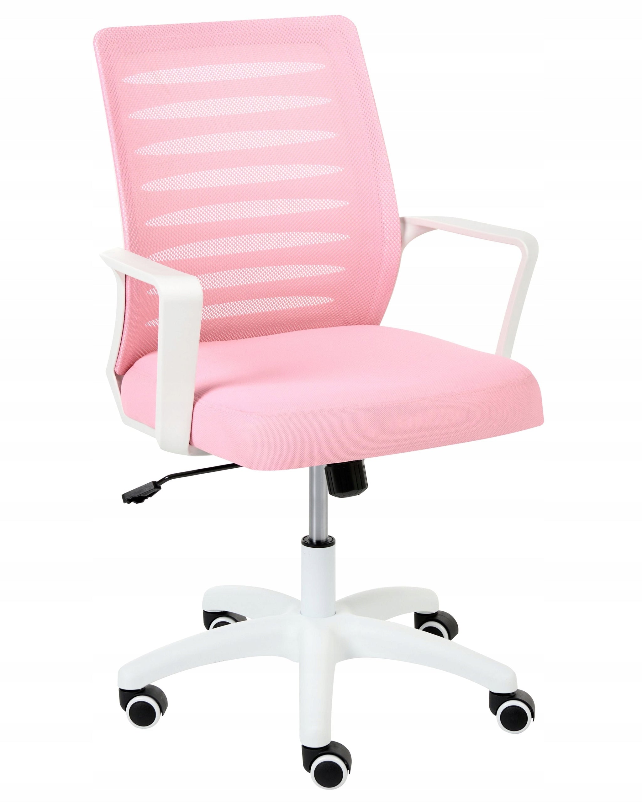 Rotating office chair with adjustable backrest and adjustable height