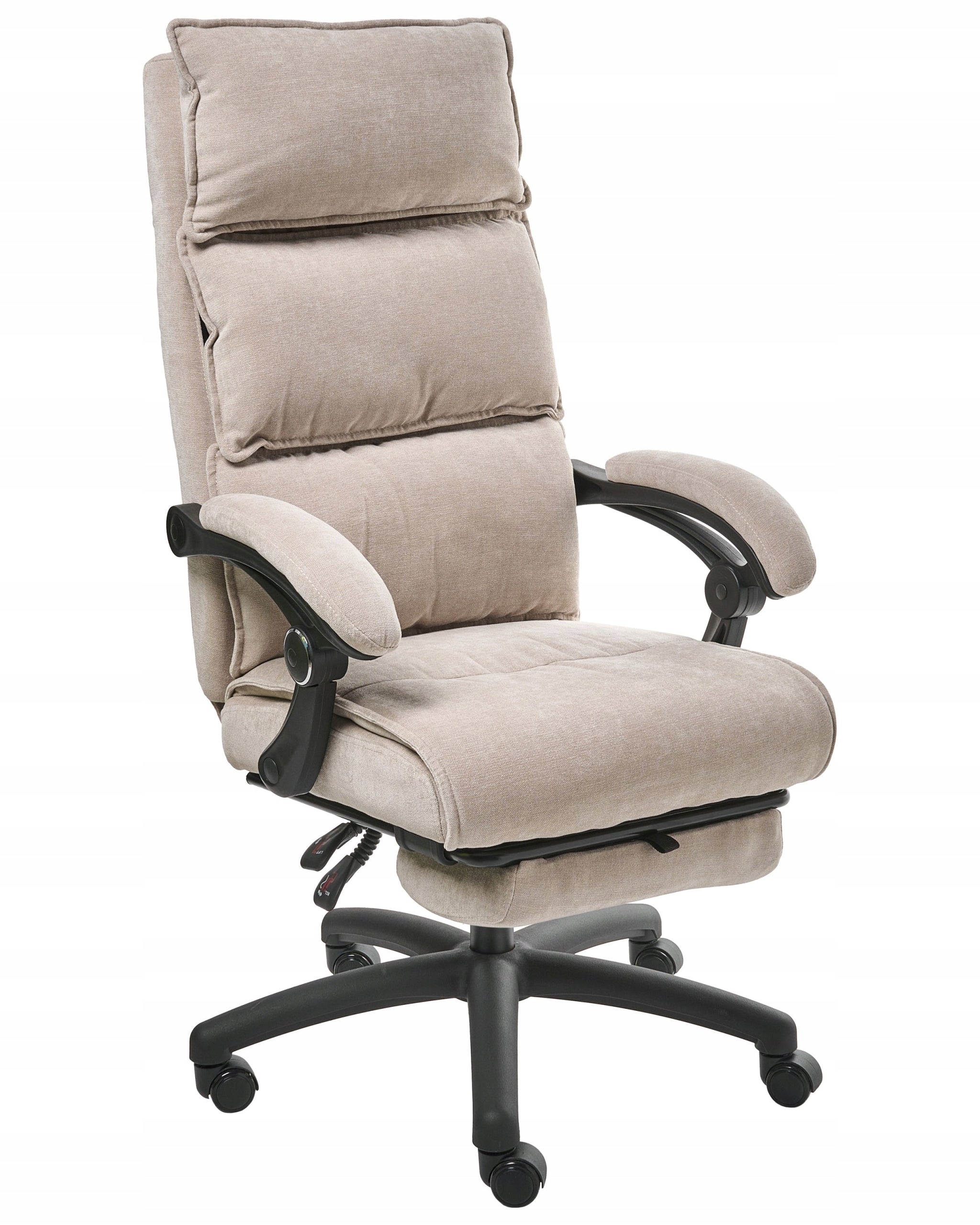 Rotating professional office chair chenille beige