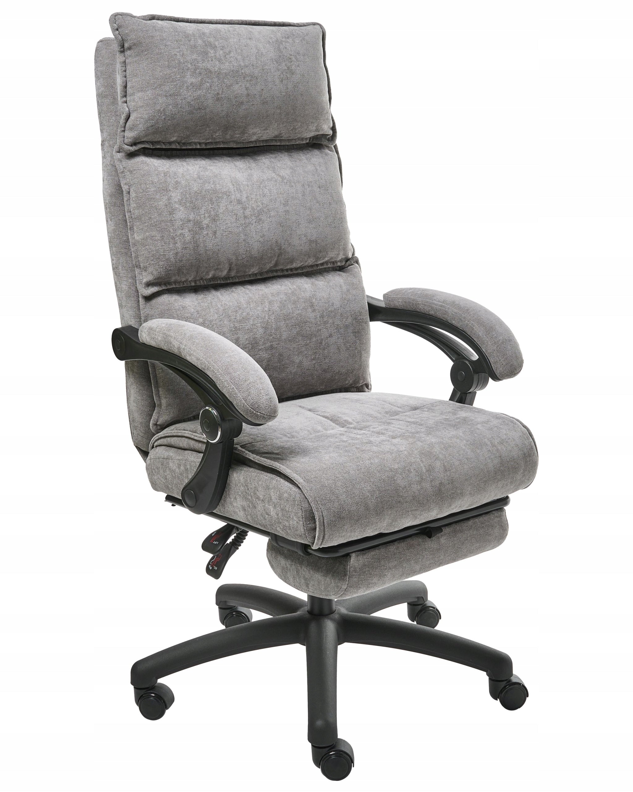 Rotating professional office chair chenille grey