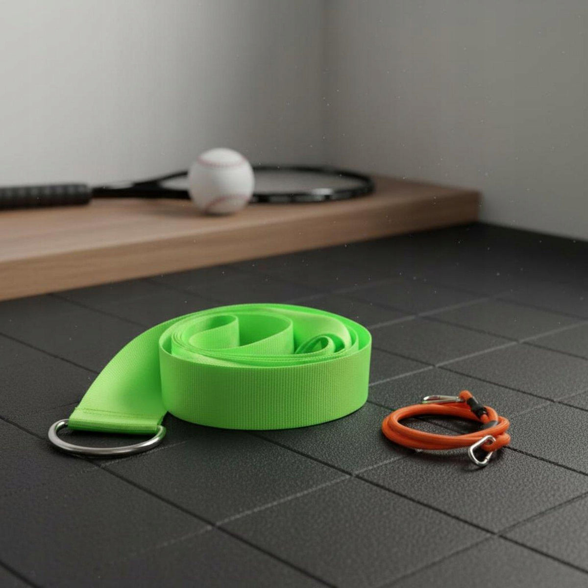 Rotation Multifunctional Waist Rotation Resistance Strap Fluorescent Green Packaging status original