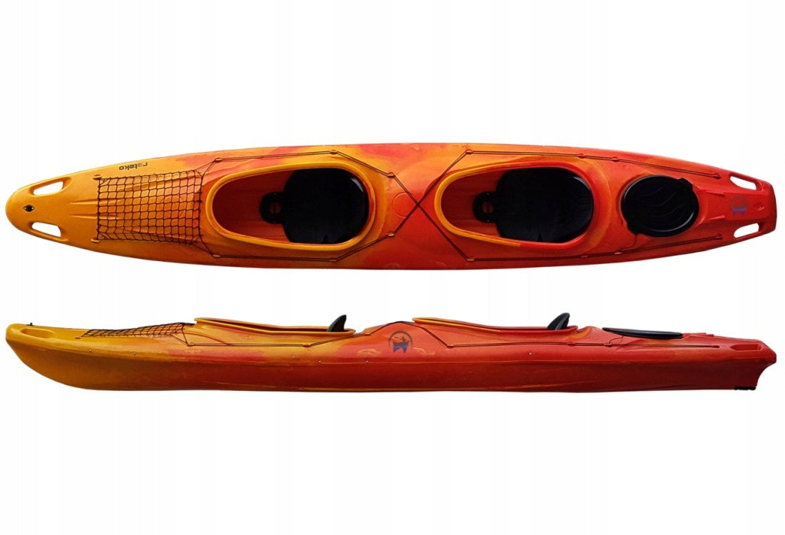 Roteko Double Kayak TWIN II with Mapnik and Luggage Gap Battleship Model Twin + LUK Lift