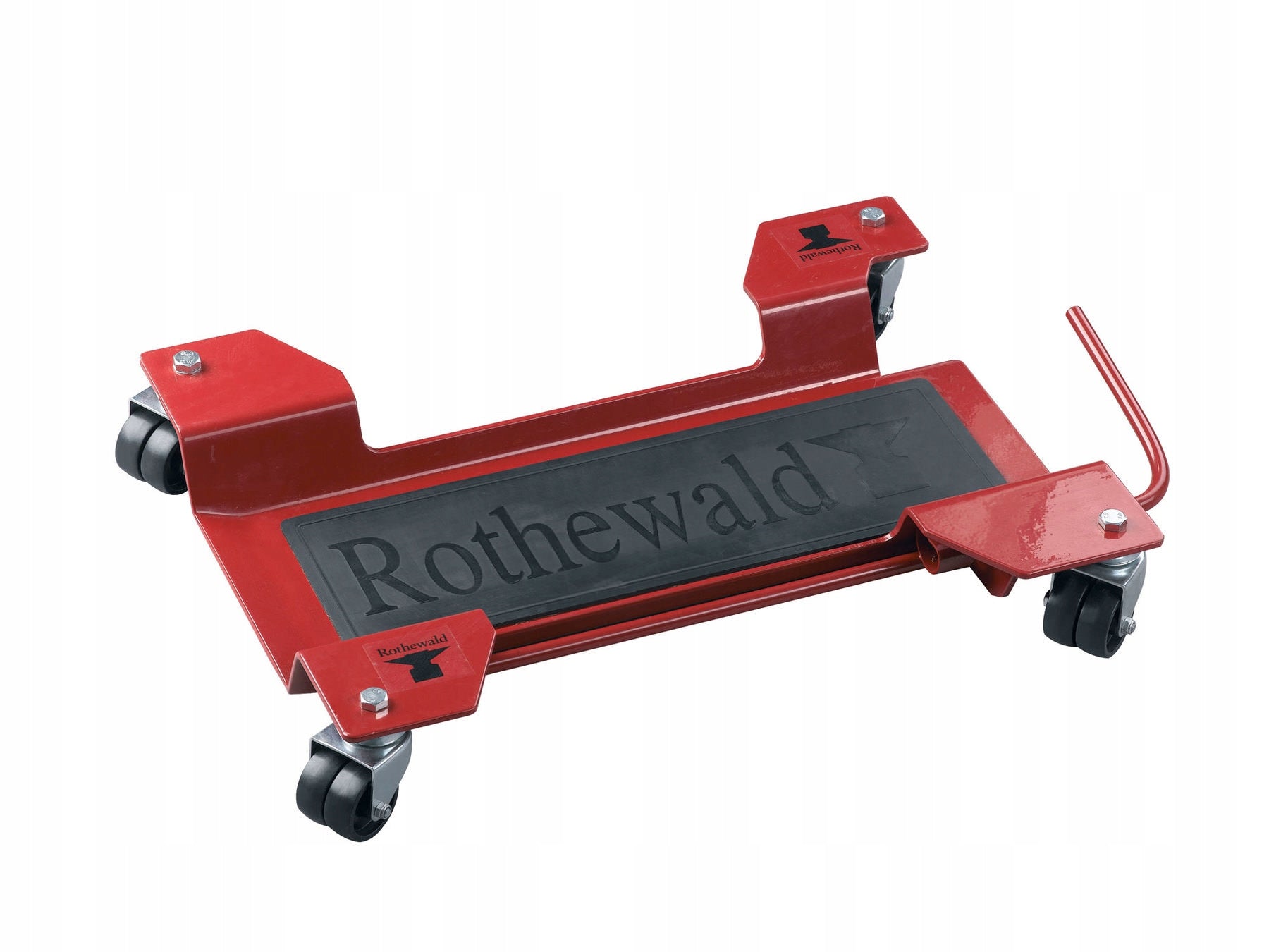 Rothewald trolley for moving the central motorcycle