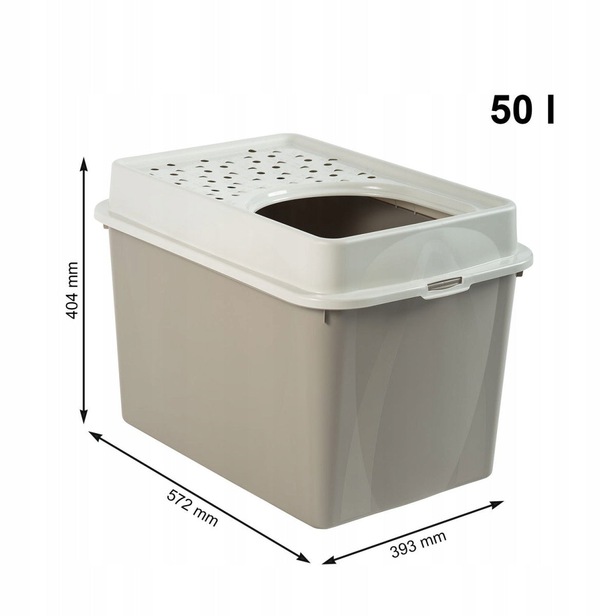 Rotho BERTY litter box with upper entrance Cappuccino Manufacturer code 4000707422