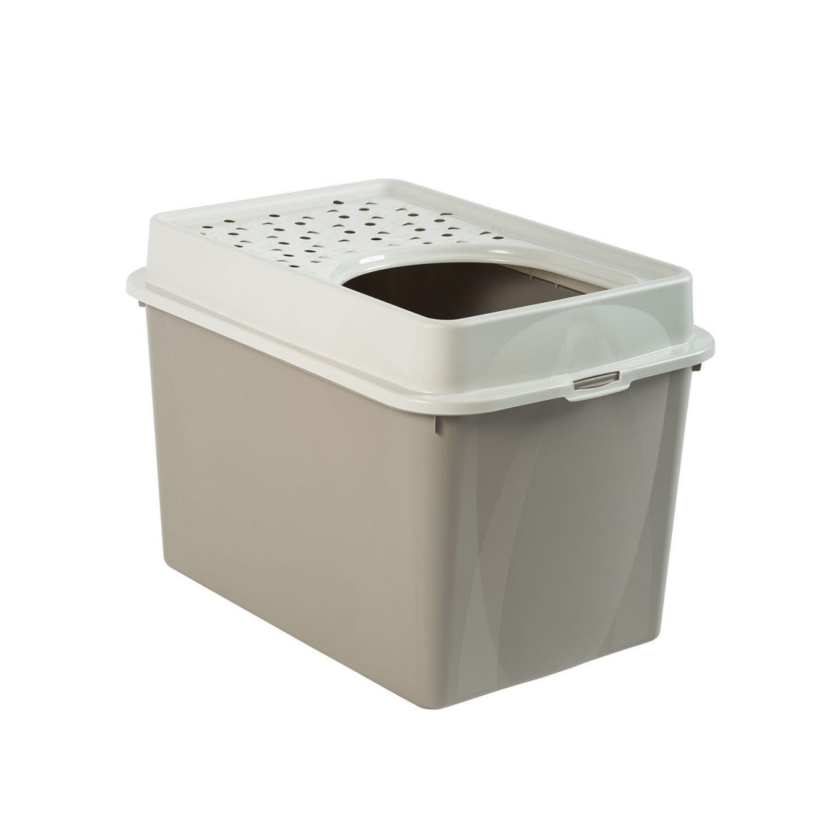 Rotho BERTY litter box with upper entrance Cappuccino