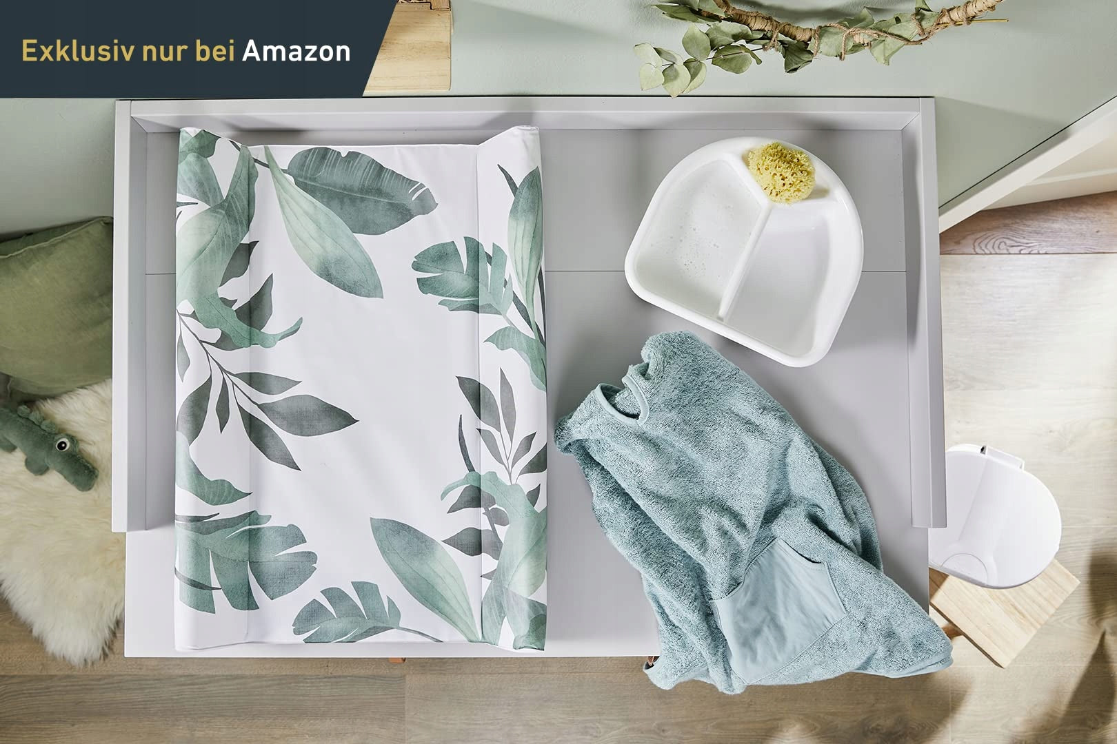 Rotho Babydesign Foundation Wedge Changing Table Soft Tropical 70x50 cm Length 70 cm