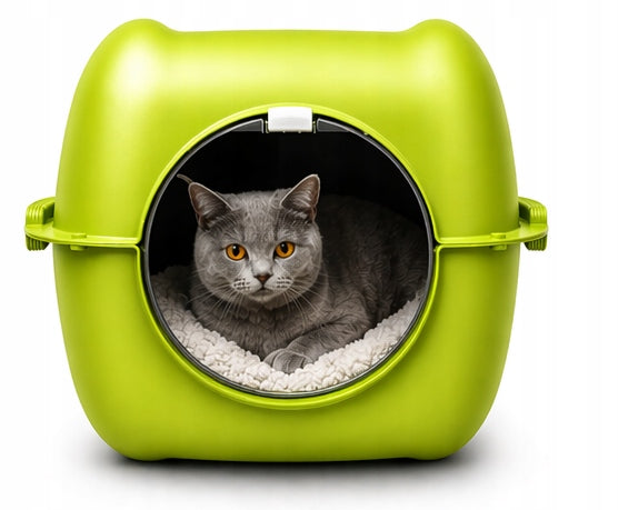 Rotho Bella LIME Large Closed XXL Cuvette for Cat Litter Benek Model Europlanet Bella Limonka Zestaw zamknięty