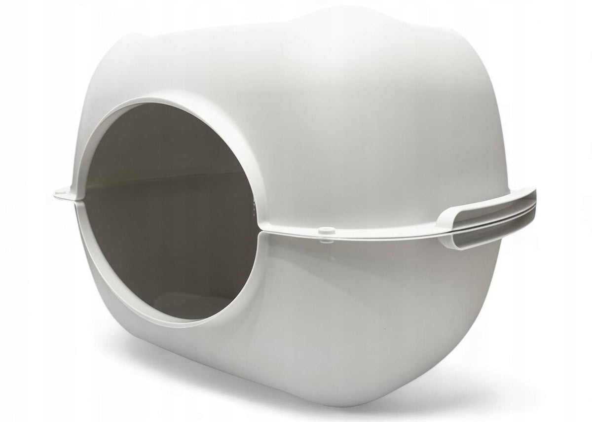 Rotho Bella White Large Indoor Closed XXL Cuvette for Cat Litter Benek Brand Rotho
