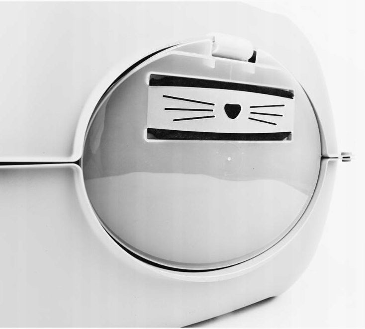Rotho Bella White Large Indoor Closed XXL Cuvette for Cat Litter Benek Color white