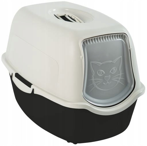 Rotho Closed Large Cat Cuvette XL Cat Litter Cuvette with Filter Manufacturer code Europlanet Kuweta Czarno Piaskowa + Filtr