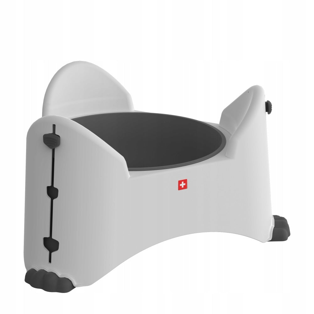 Rotho SAMMY - height adjustable dog bowl - light grey