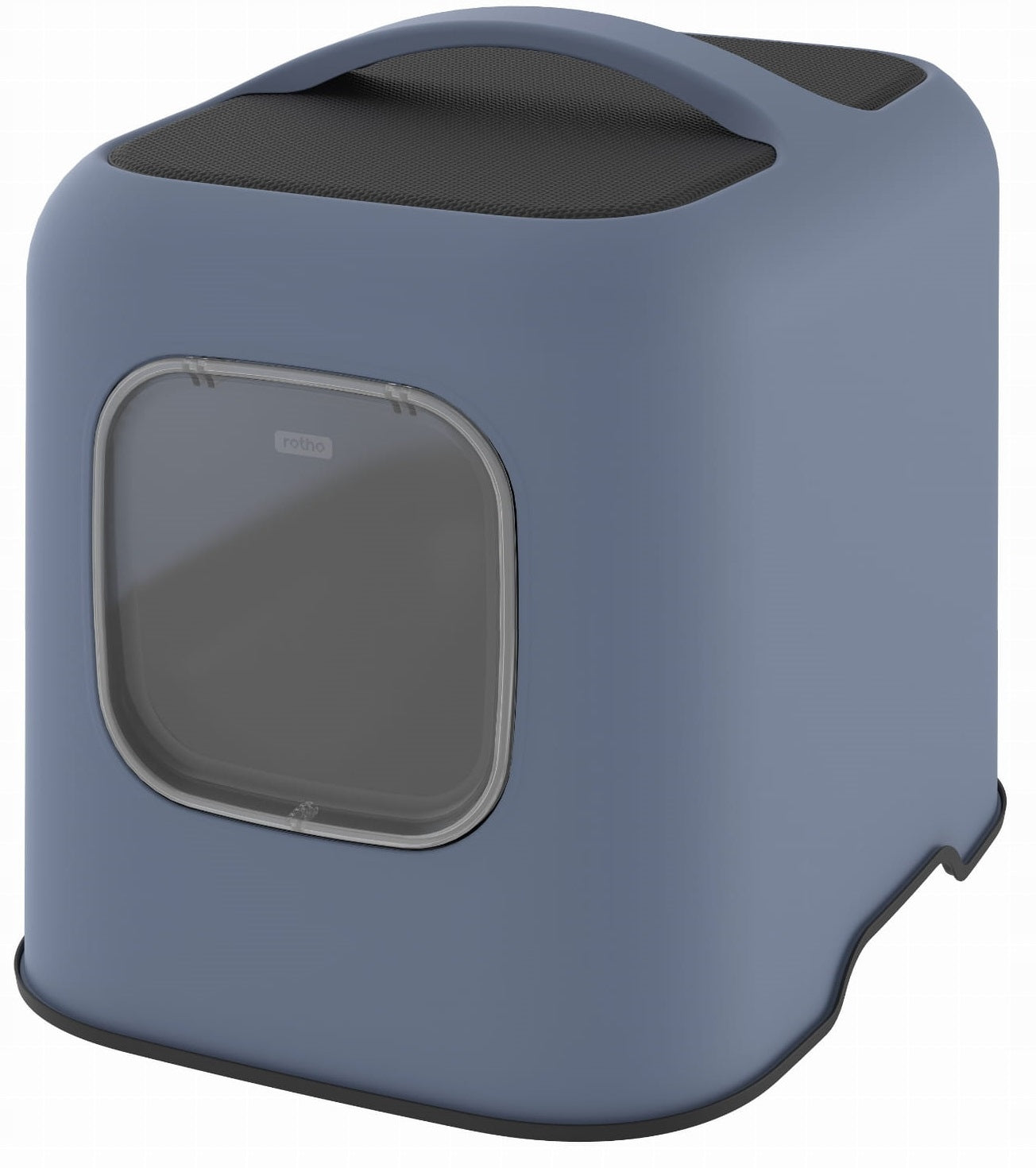 Rotho WHITE closed litter box with Spatula Blue Manufacturer code 4005206161