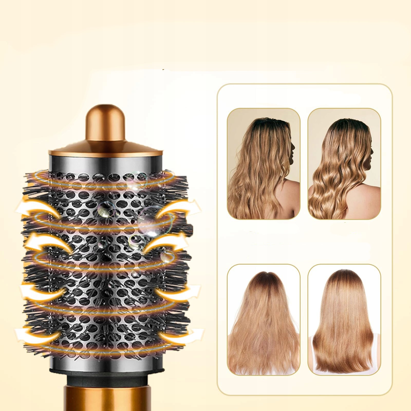 Round Brush FOR Dyson Airwrap Large Volume Hair Styling Gold Packaging status original