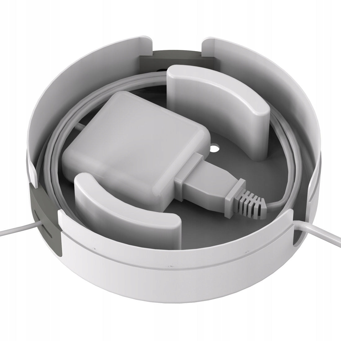 Round Cable Box Hama Cable Organizer White Wall Mount Manufacturer code 221014