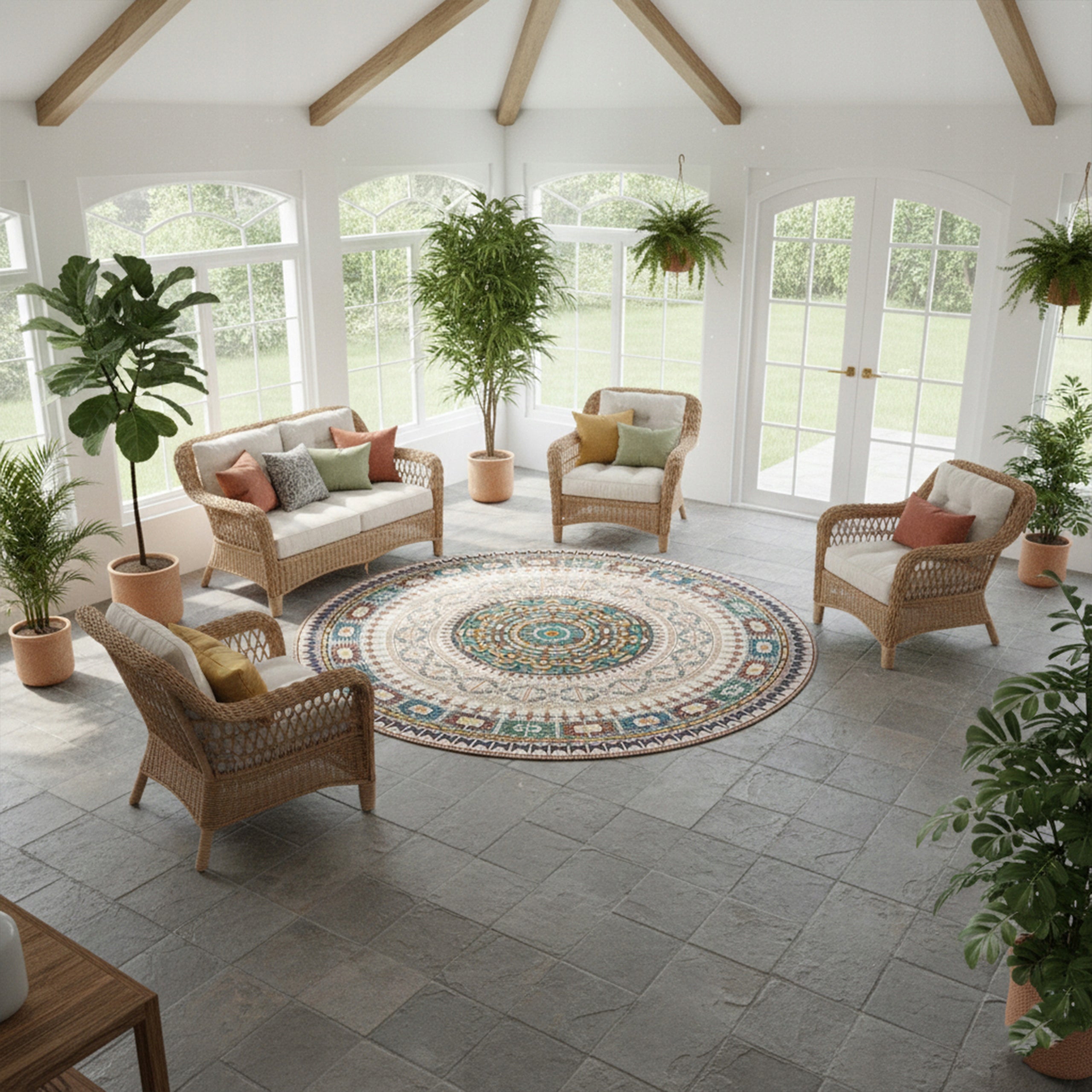 Round Carpet NOVO 150 non-slip soft silky modern Brand Strado