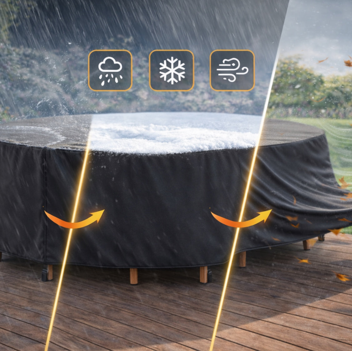 Round Cover for Garden Furniture Any DIMENSION price per meter Kind for set