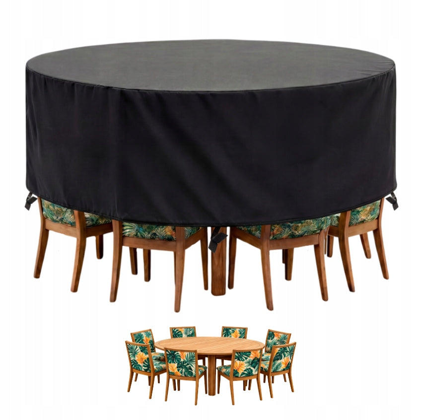 Round Cover for Garden Furniture Dimension 220 cm x 80 cm Waterproof