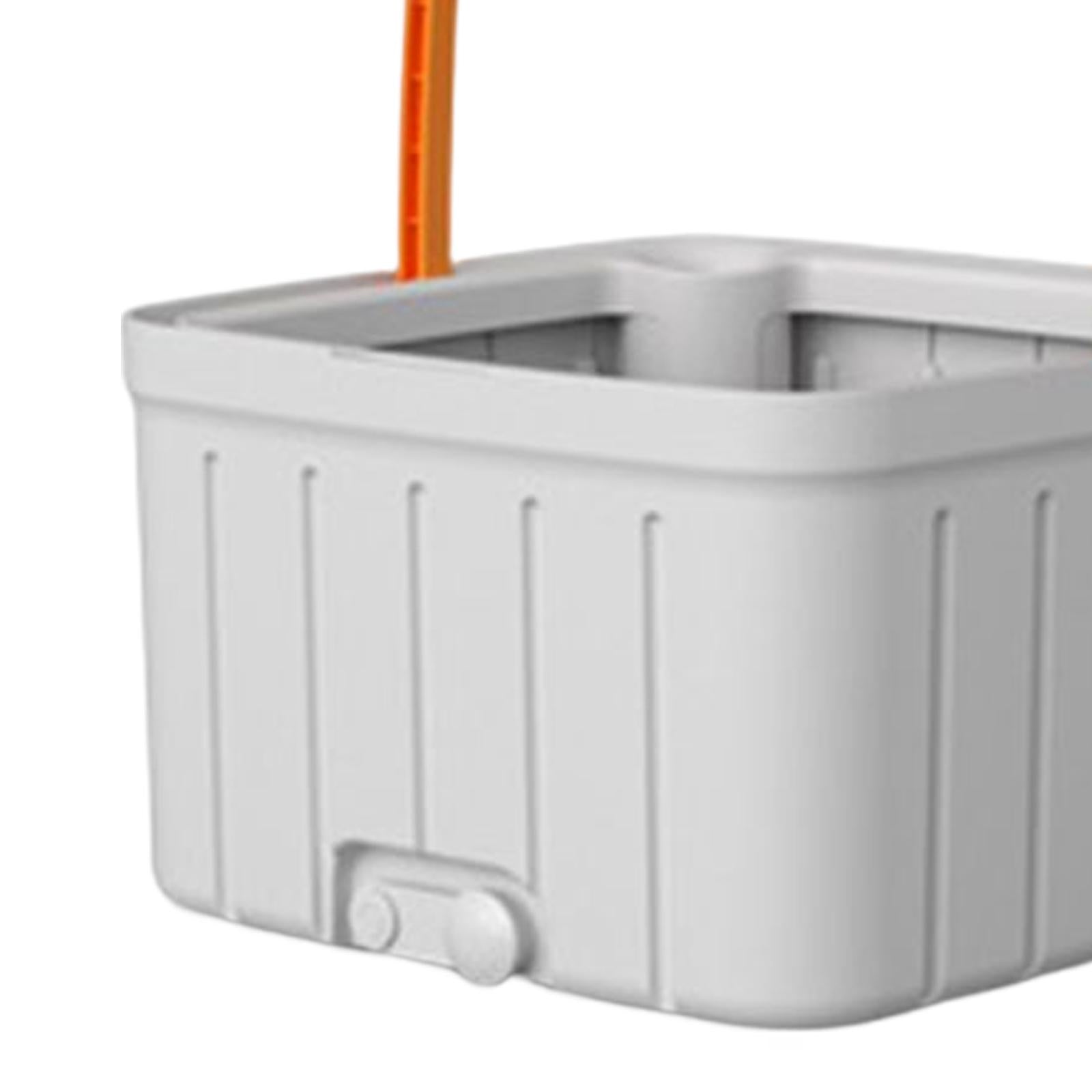Round Flat Floor Mop Bucket Set Spin Mop Telescopic Mop Handle with 4 Pads Packaging status original
