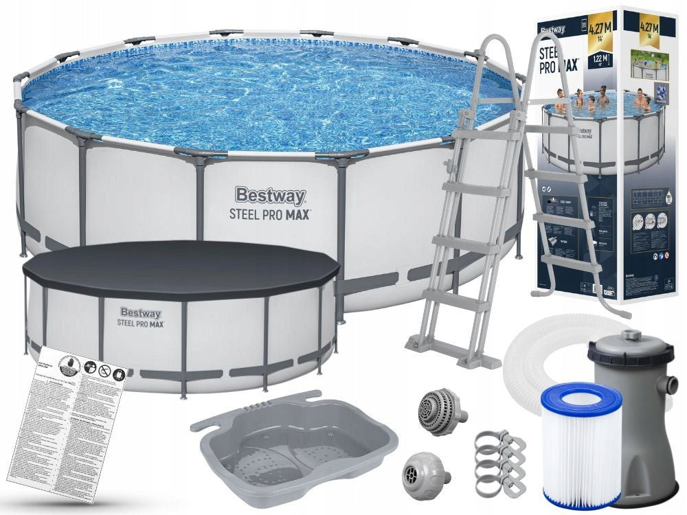Round Garden Pool 427x122 Framed with Pump Bestway 5612X MODEL 2026