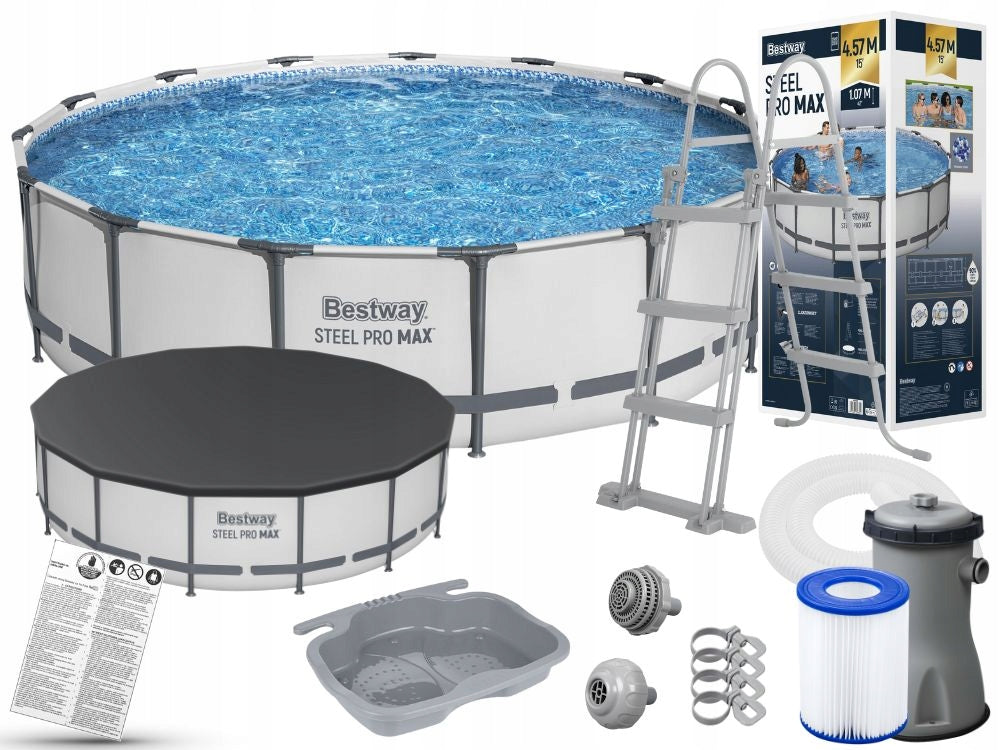 Round Garden Pool 457x107 with pump Bestway 56488 MODEL 2026