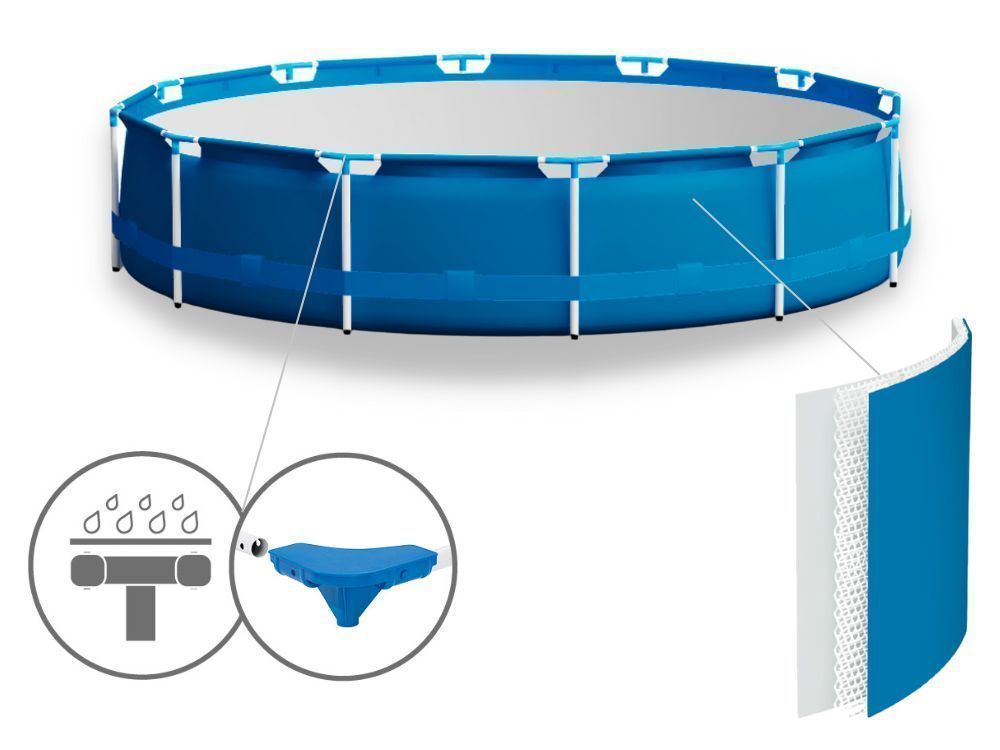 Round Garden Pool with Pump 366x76 Bestway 56681 16in1 NEW 2026 Brand Bestway