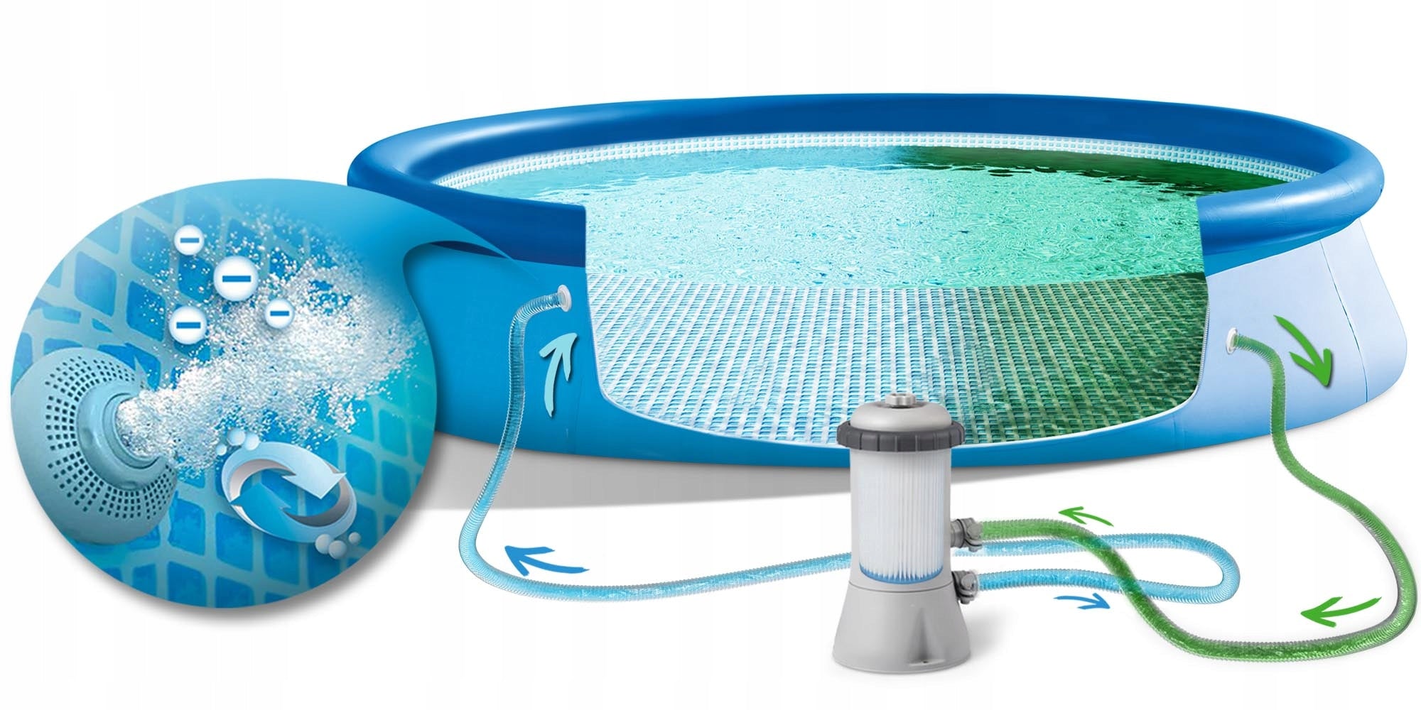 Round expansion pool Intex 457 x 457 cm Length 457 cm