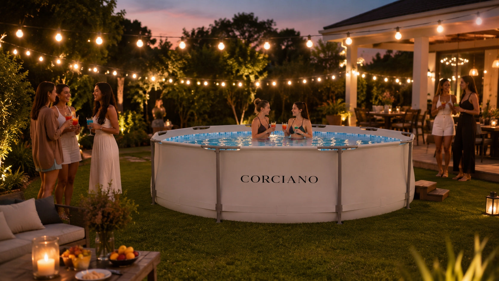 Round frame pool Corciano 366 x 122 Garden Pump Manufacturer code Corciano