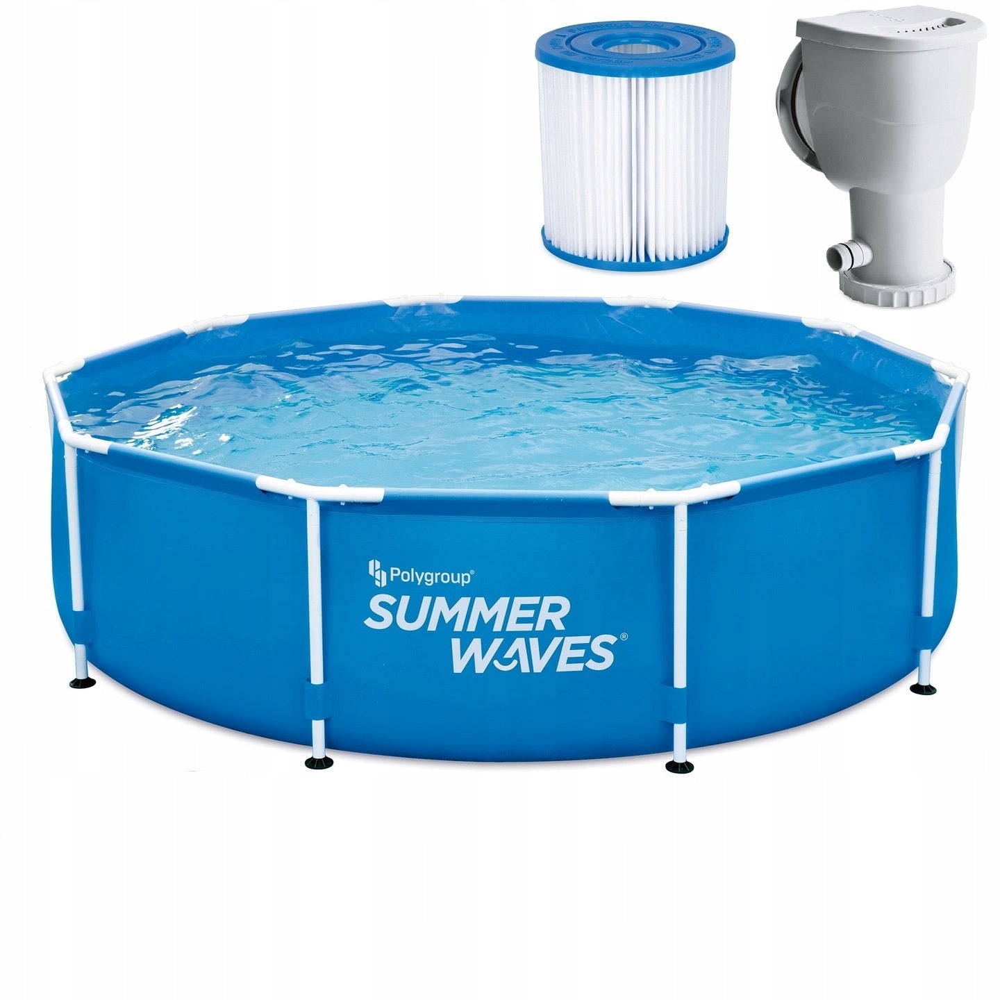 Round frame pool Polygroup pump-skimerem 305x76 cm MODEL 2026 Volume 4792 l