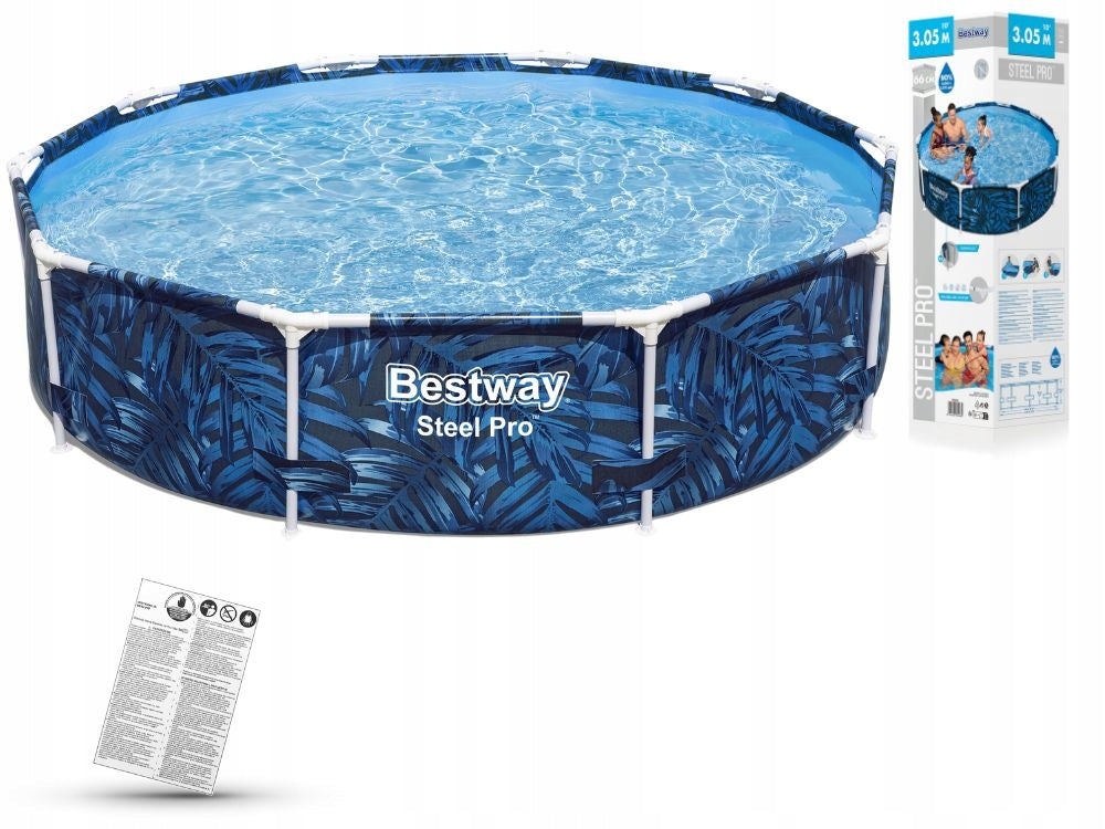 Round garden frame pool 305 x 66cm Bestway 56985 Manufacturer code 56985