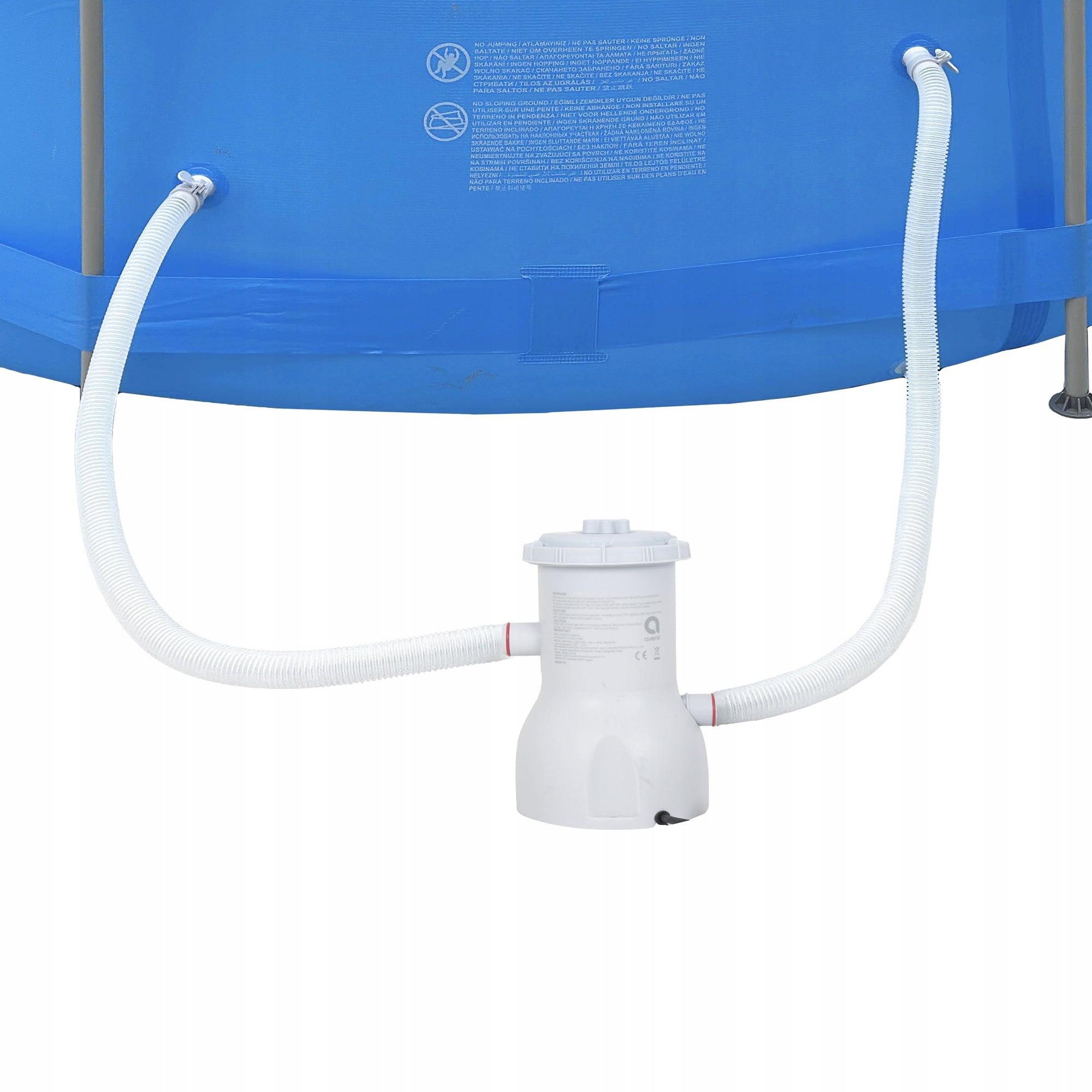 Round garden frame pool AVENLI 427x84 cm pump set Height 84 cm