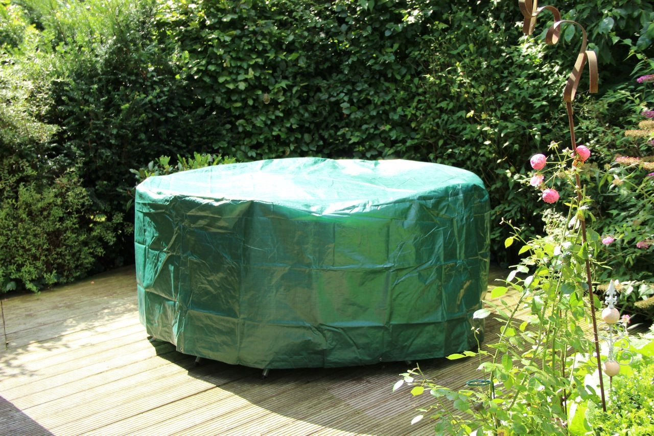 Round garden table cover with PE Ø 200 x 80 cm green Manufacturer Videx Garden