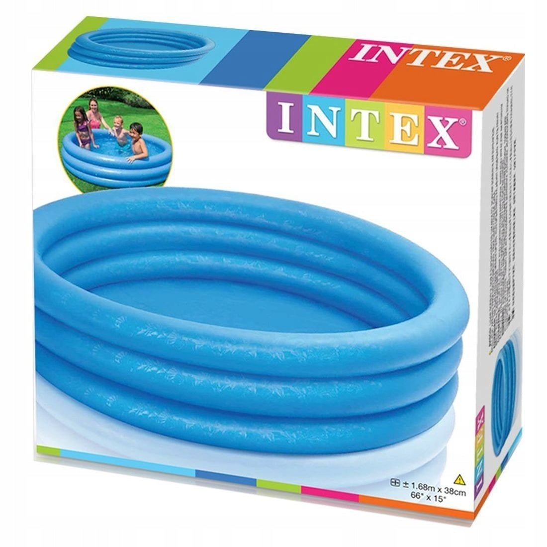 Round inflatable swimming pool Intex 168 x 168 cm Brand Intex