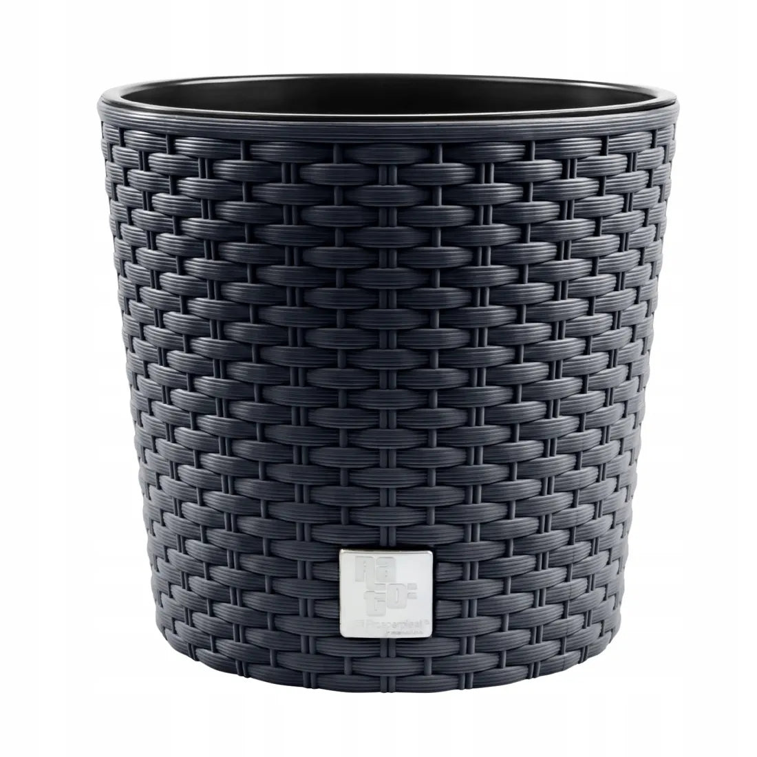 Round rattan pot 25cm with insert Planter + spacer cartridge Packaging status original