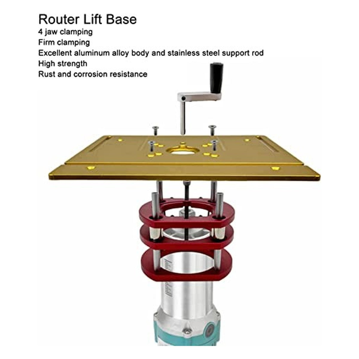 Router Lift - hefsysteem do it yourself - for hobbyists - precise Model Router Lift - Router Tafel Hefsysteem - Rood - DIY