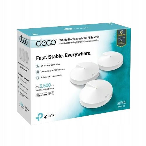 Router TP-Link Deco M5 Mesh WiFi AC1300 System 3 Pack Wi-Fi Home Kit 5 Manufacturer code DECOM53PACK
