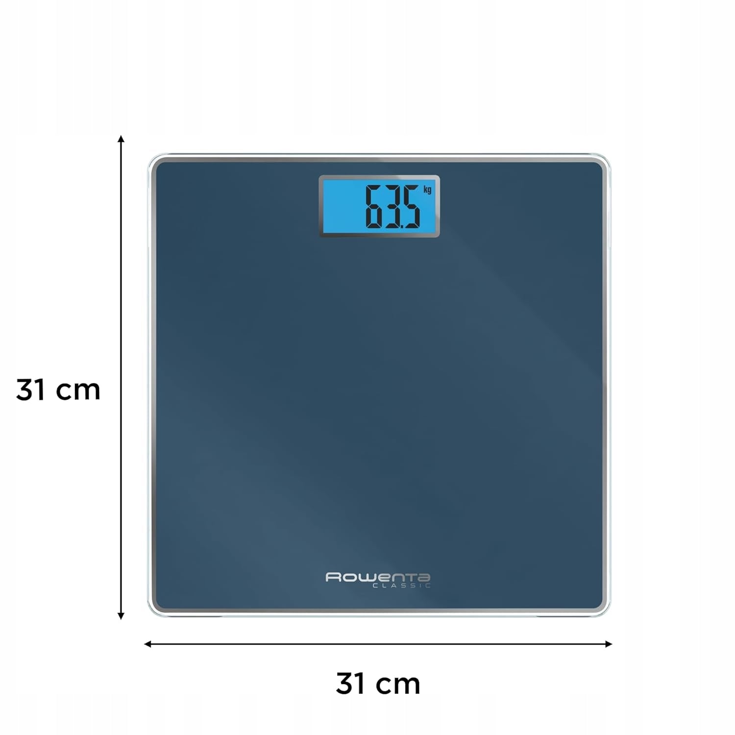 Rowenta BS1504 Classic Bathroom scale up to 160 kg ultrathin 31x31 cm Brand Rowenta
