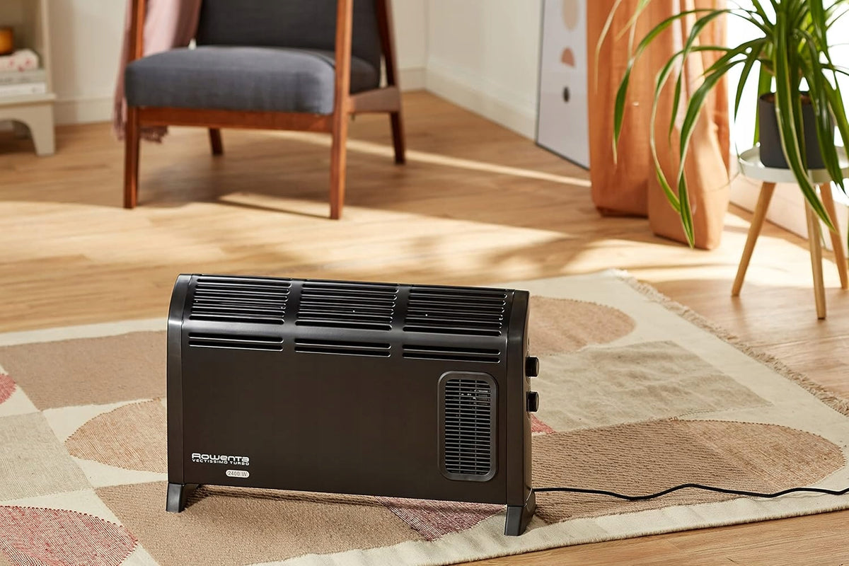 Rowenta Vectissimo Black Turbo Heater Convector 2400W 25m² Brand Rowenta