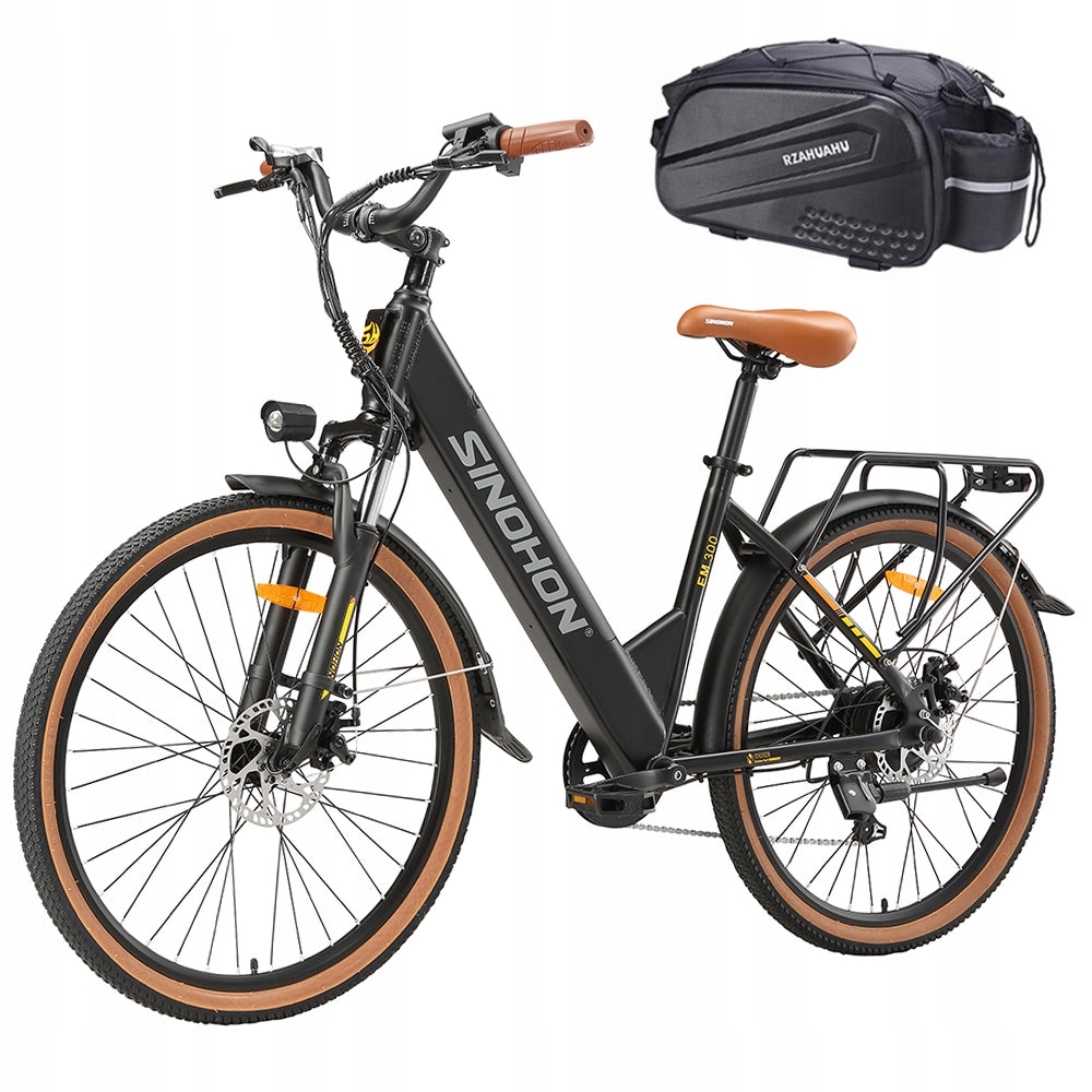Rower Elektryczny SINOHON EM300 250W 36V 15.6Ah 25km/h Shimano 7 Speed
