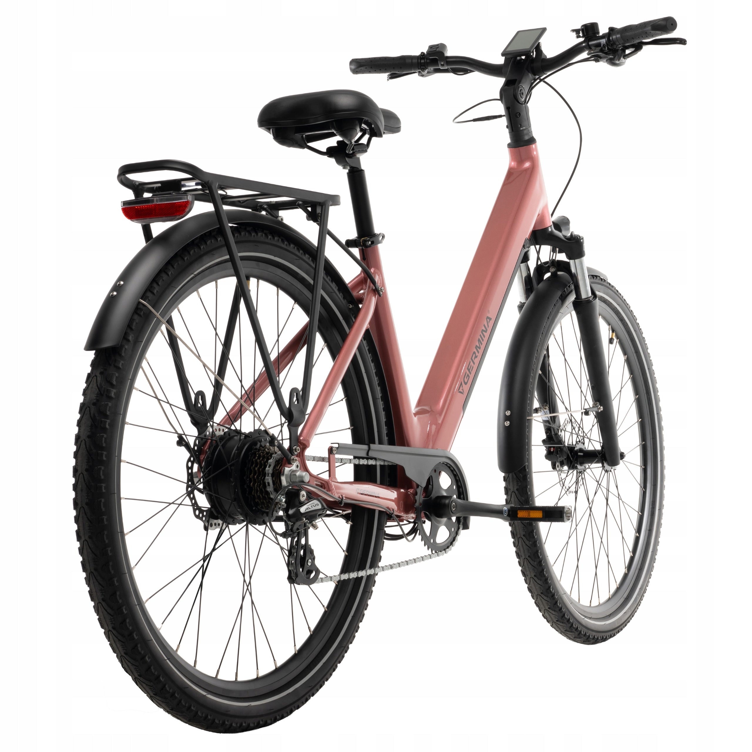 Rower elektryczny 28 Germina trekkingowy BAFANG miejski 250W damski 13,2ah Frame size 18"