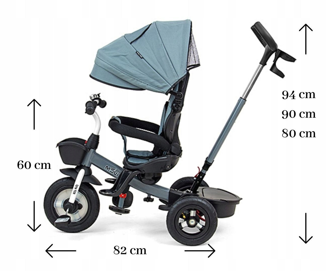 Dreirad Milly Mally Movi, blau 