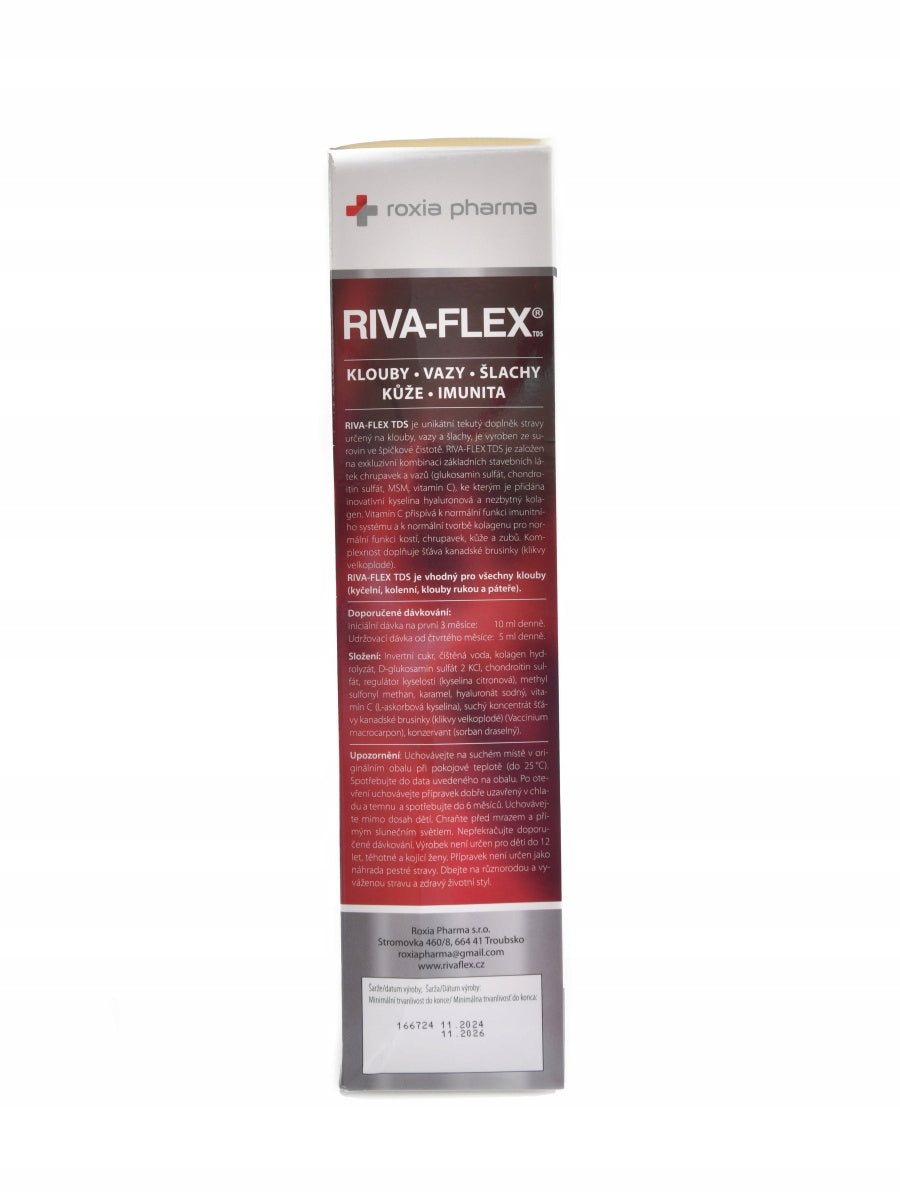 Roxia Pharma RIVA-FLEX 1000 ml Expiration date at least six months from the date of purchase