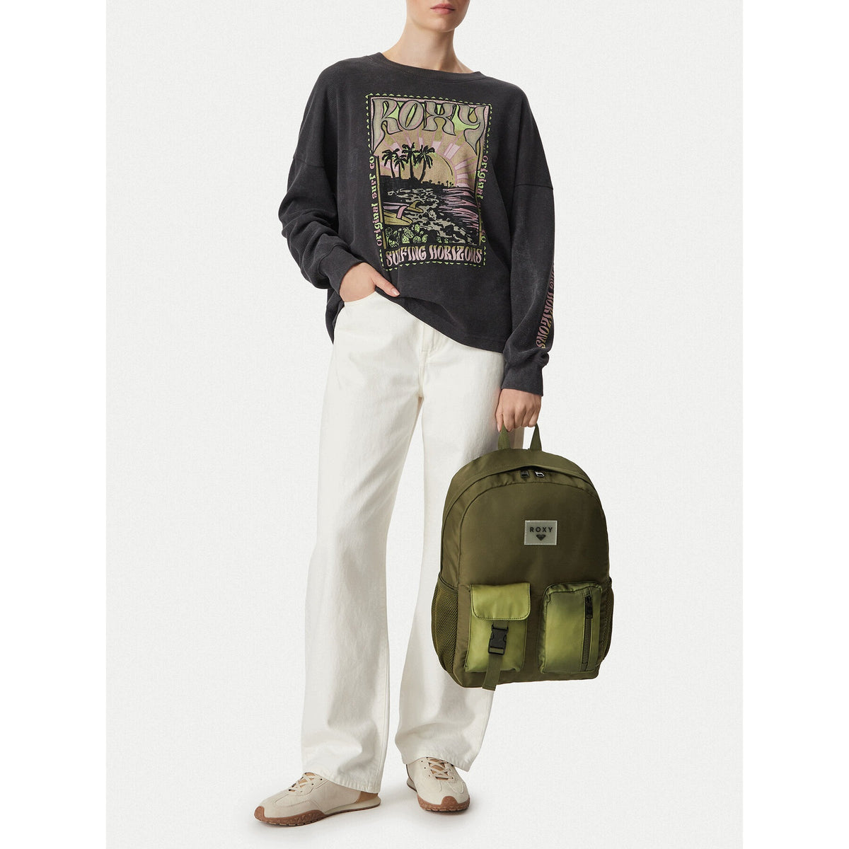 Roxy Backpack Unisex Khaki 5907964389804 Brand Roxy