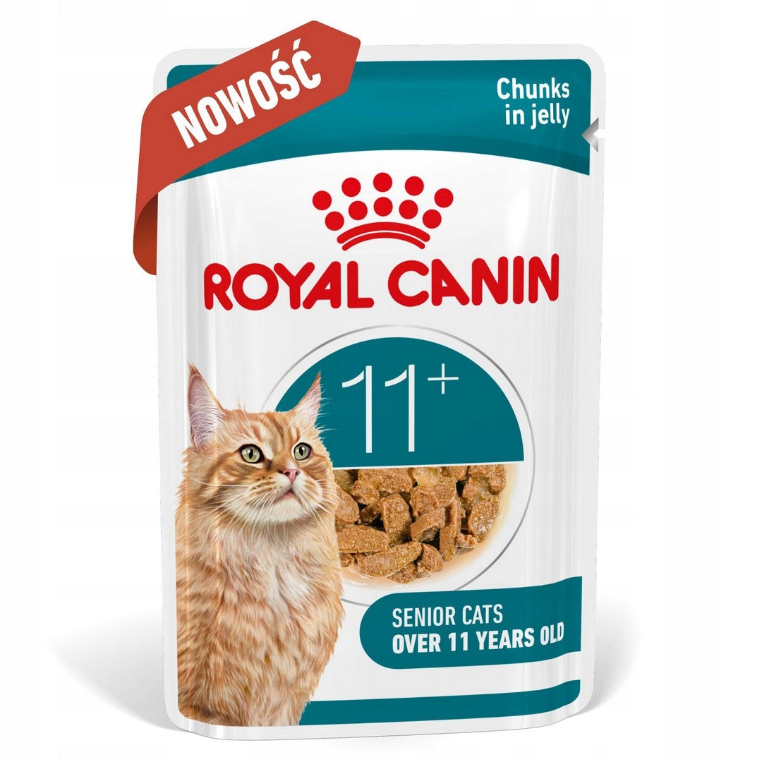 Royal Canin Ageing 11+ Jelly Wet Food 85g Pieces in Cat Jelly Brand Royal Canin
