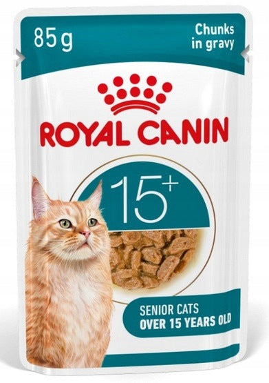 Royal Canin Ageing +15 wet food for adult cats in sauce sachet 85