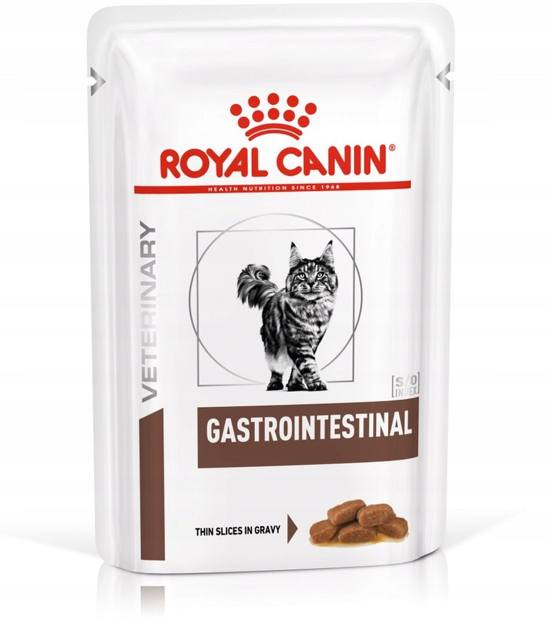 Royal Canin GASTRO INTESTINAL Cat 12 x 85g Pouches Packaging status original