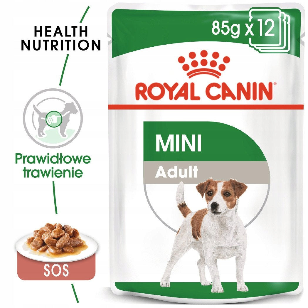 Royal Canin MINI ADULT sachet 12x85g Packaging status original